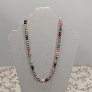 HONORA Multicolor Cultured Pearl Necklace